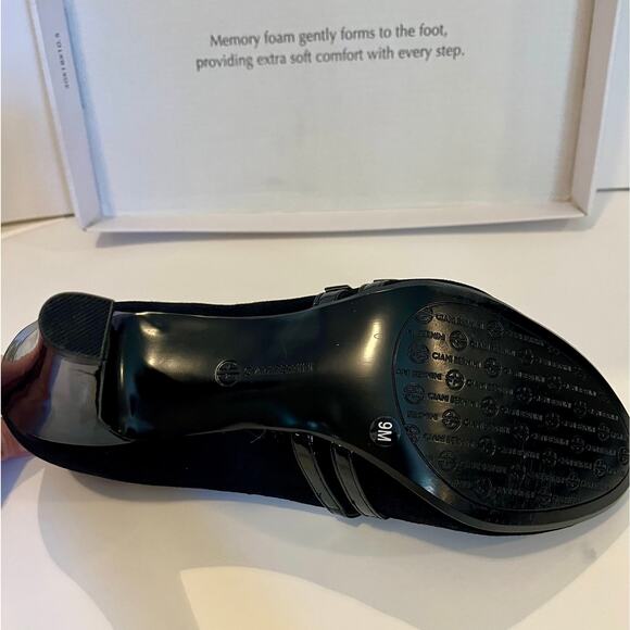 Giani Bernini Black Memory Foam Heels, Size 9, Vallay style - Picture 9 of 11